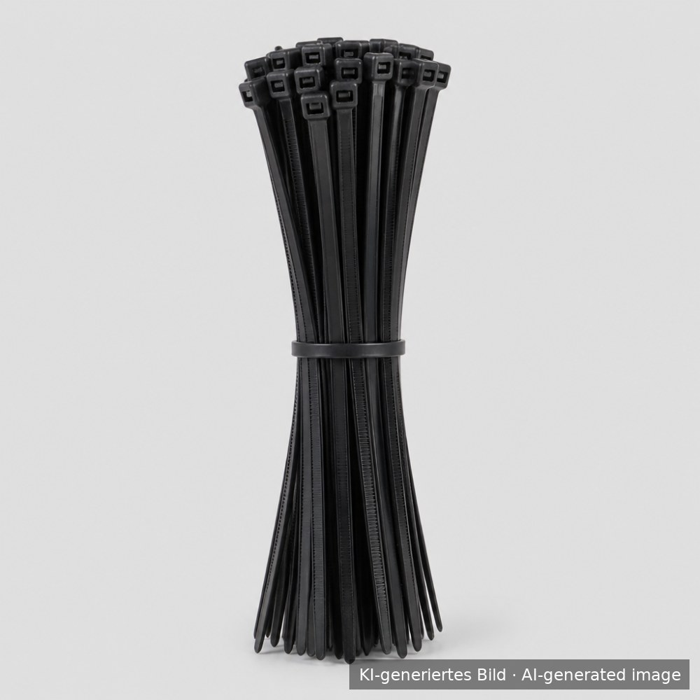 DEMO · Kabelbinder 200 × 4,8 mm, schwarz