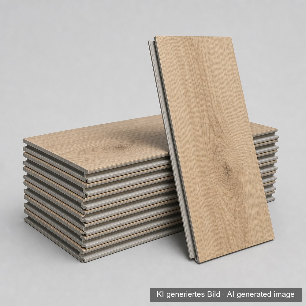 DEMO · Vinyl-Designboden Klick, 5 mm, Eiche hell