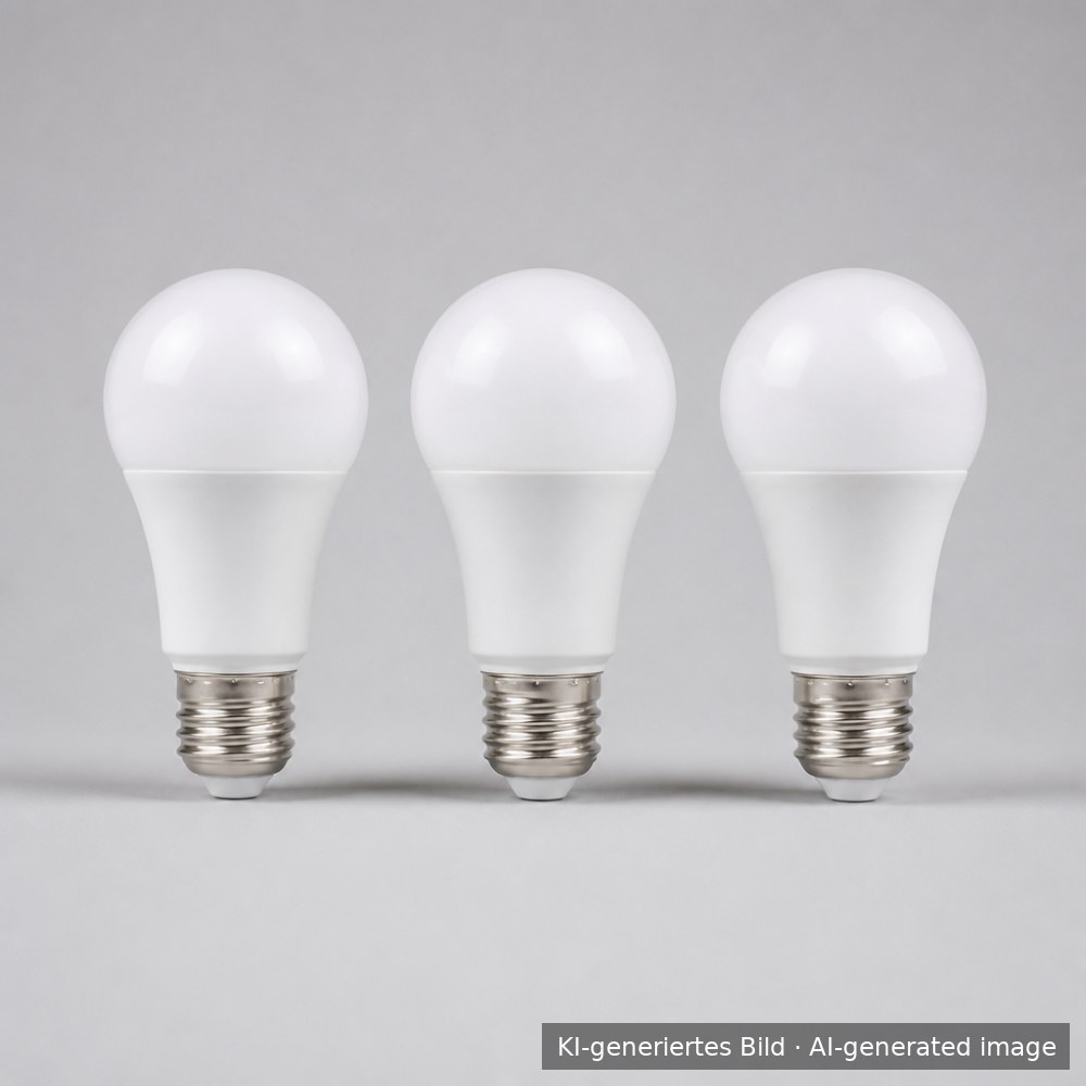 DEMO · LED-Lampe E27, 9 W, warmweiß
